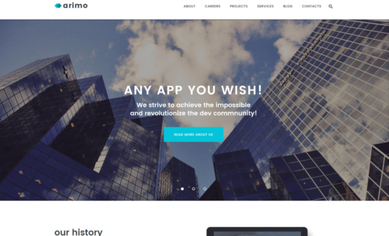 Arimo – Software and App Development WordPress Theme