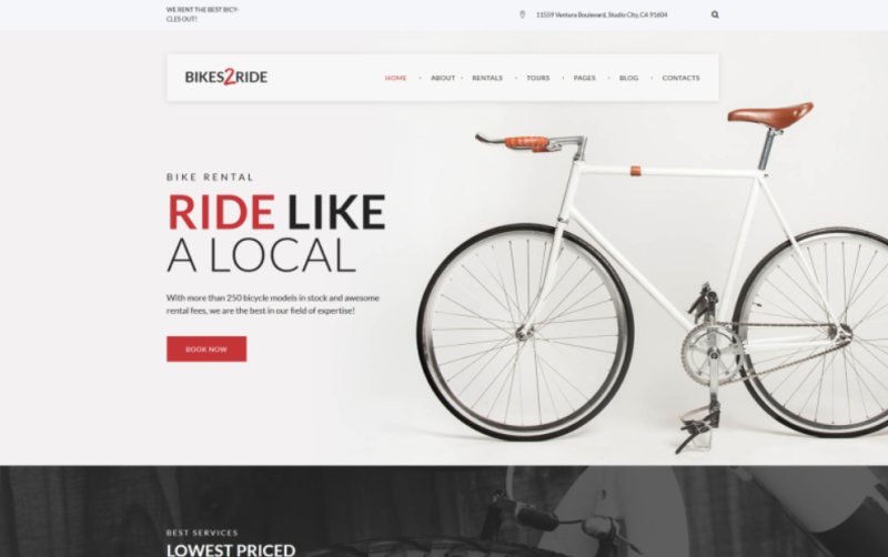 Bikes2Ride – Cycling WordPress Theme