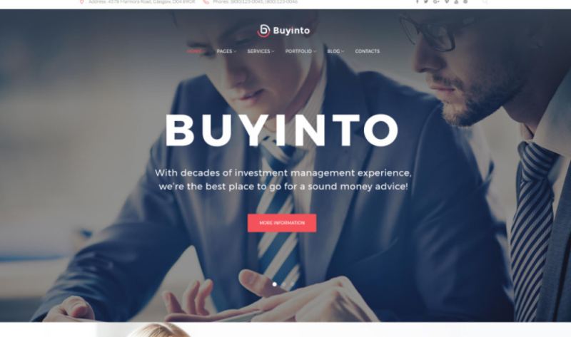 Business Investment & Management WordPress Theme