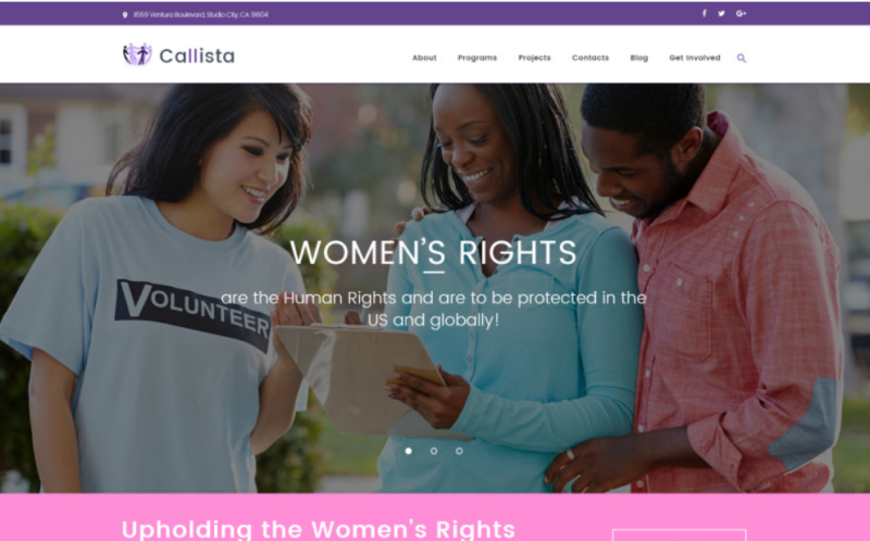 Callista – Charity & Fundraising WordPress Theme