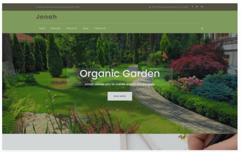 Jonah – Landscape Design and Lawn Mowing WordPress Theme