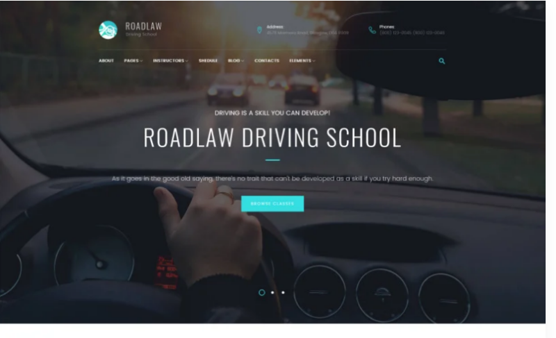 RoadLaw – Driving School Responsive WordPress Theme WordPress Theme