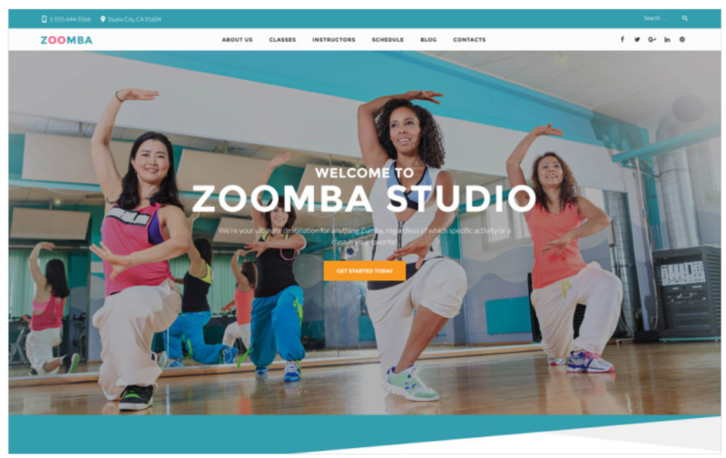 Zoomba – Zoomba Dance Studio WordPress Theme