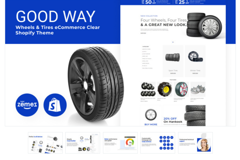 Good Way – Wheels & Tires eCommerce Clear Shopify Theme