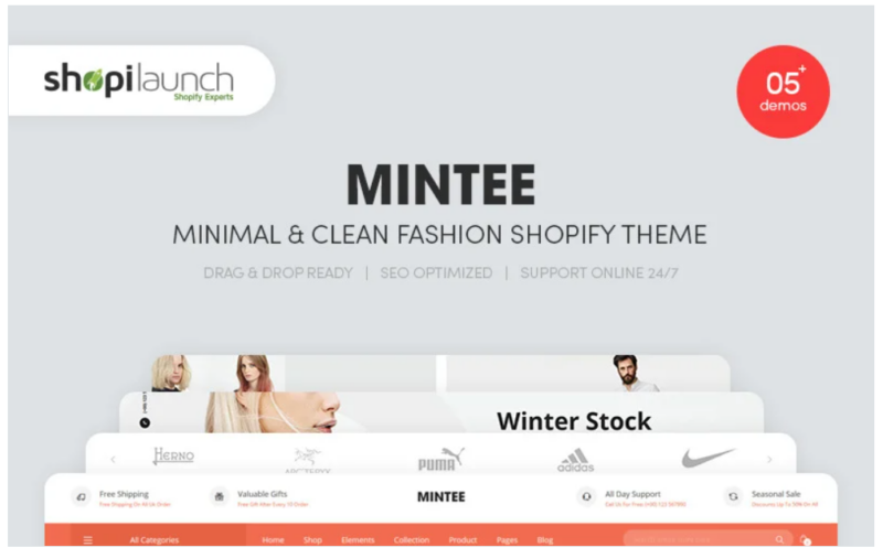 MINTEE – Minimal & Clean Fashion Shopify Theme