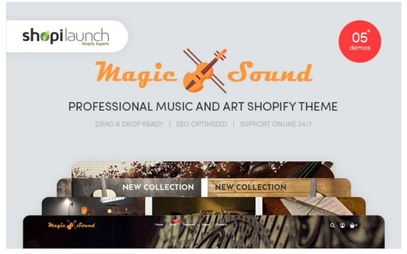 MagicSound – Professional Music and Art Shopify Theme