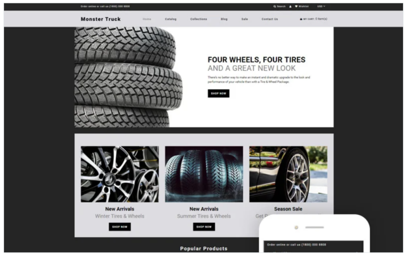 Monster Truck – Auto Parts Clean Shopify Theme