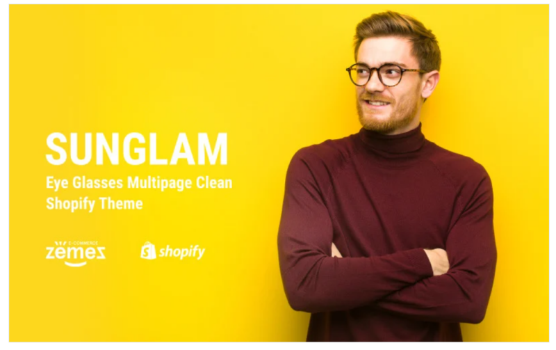 Sunglam – Eye Glasses Multipage Clean Shopify Theme