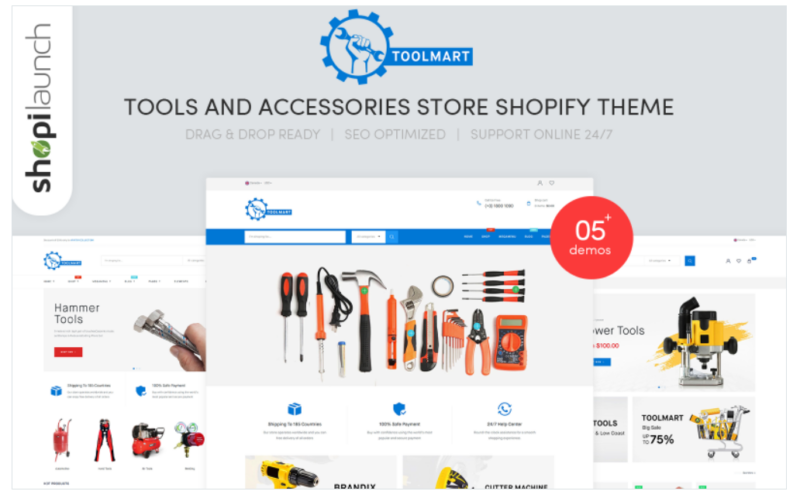 ToolMart – Tools & Accessories Store Responsive Shopify Theme