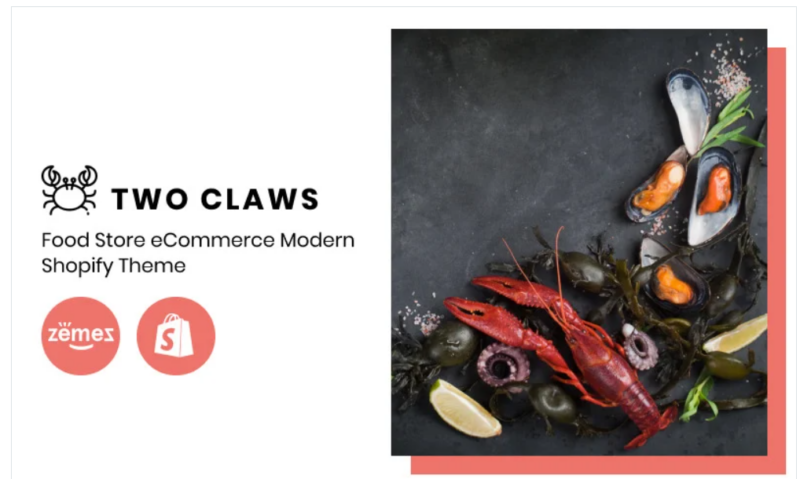 Two Claws – Food Store eCommerce Modern Shopify Theme