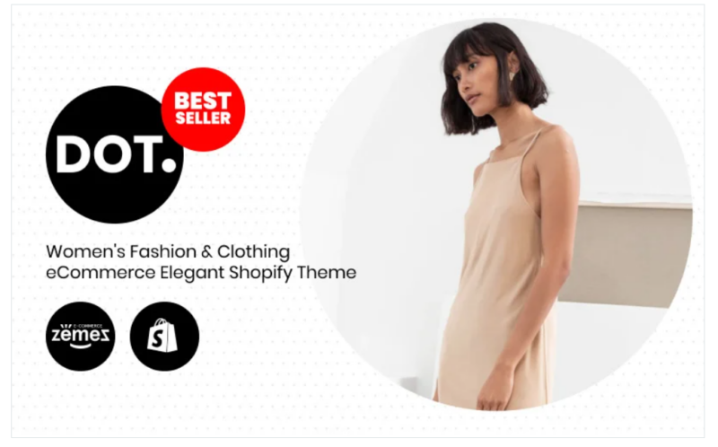 DOT. – Women’s Fashion & Clothing eCommerce Elegant Shopify Theme