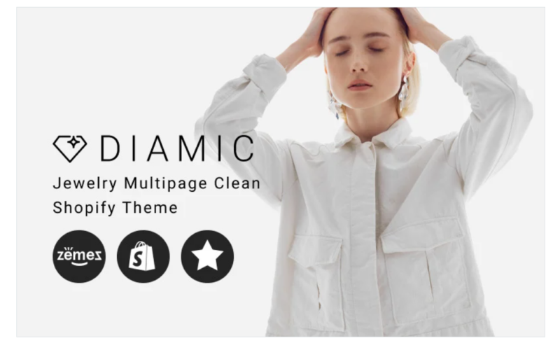 Diamic – Jewelry Multipage Clean Shopify Theme