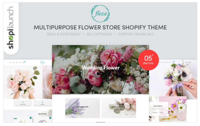 Floza – MultiPurpose Flower Store Shopify Theme