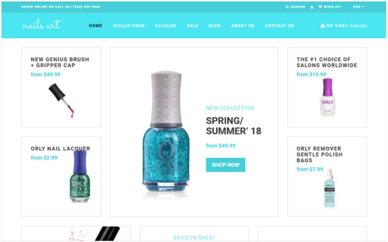 Nails Art – Simple Nails Beauty Online Store Shopify Theme