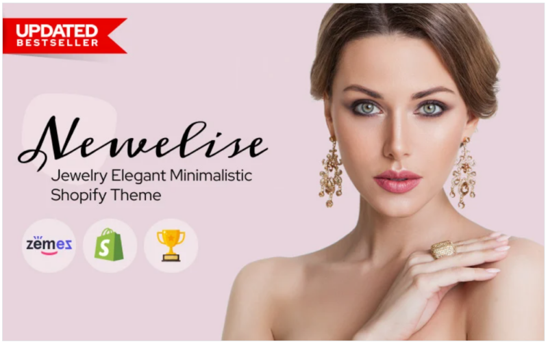 Newelise – Jewelry Elegant Minimalistic Shopify Theme