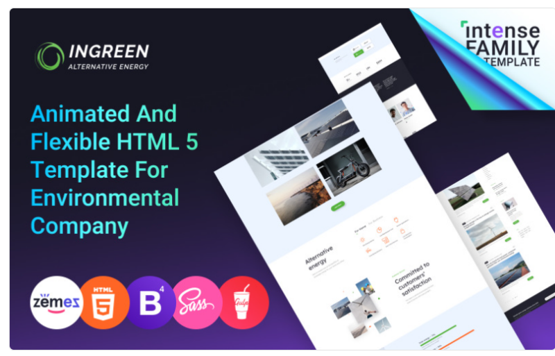 InGreen – Green Energy Website Template 1.0