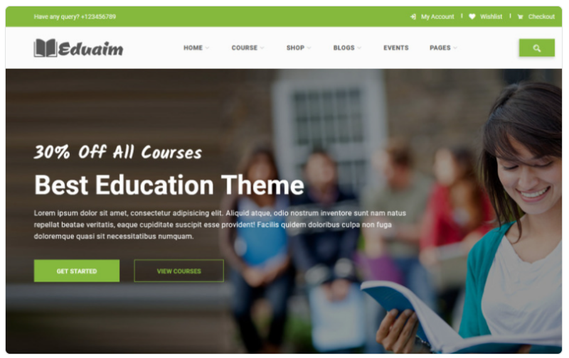 Eduaim – Education Website Template 1.0