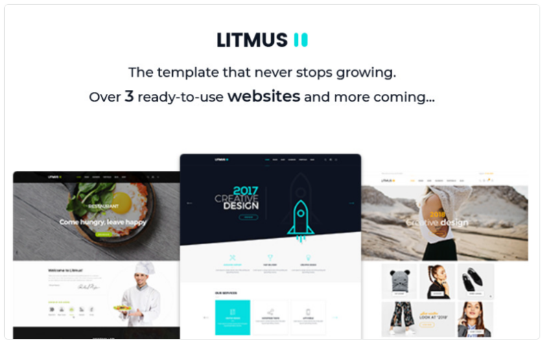 Litmus – Creative Multipurpose Website Template 1.0