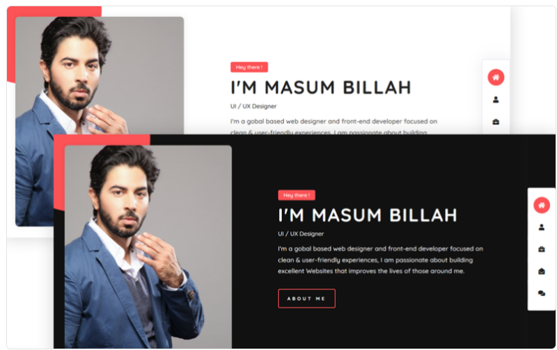 Bissas – Personal Portfolio Website Template 1.0