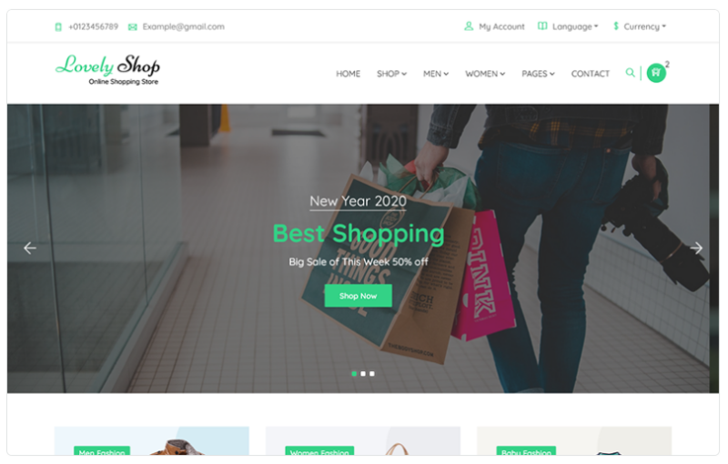 LovelyShop – eCommerce Bootstrap HTML Website Template 1.0