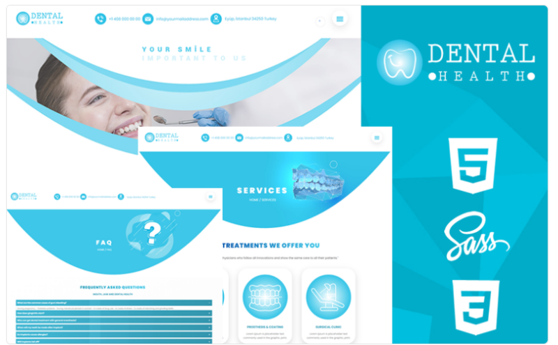 Dental Health Creative Responsive HTML5 & CSS3 Theme Website Template 1.0