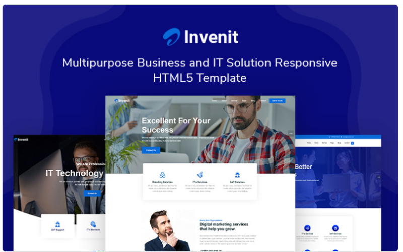 Invenit – Multipurpose Business and IT Solution Responsive Website Template 1.0