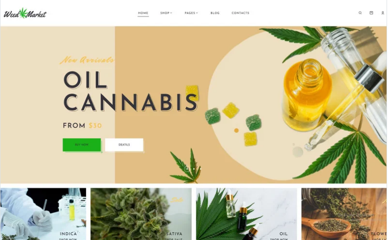 WeedMarket – Dokan Multivendor Marketplace WordPress Theme