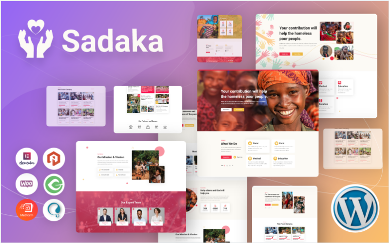 Sadaka – Charity, Donation and Fundraising WordPress Theme