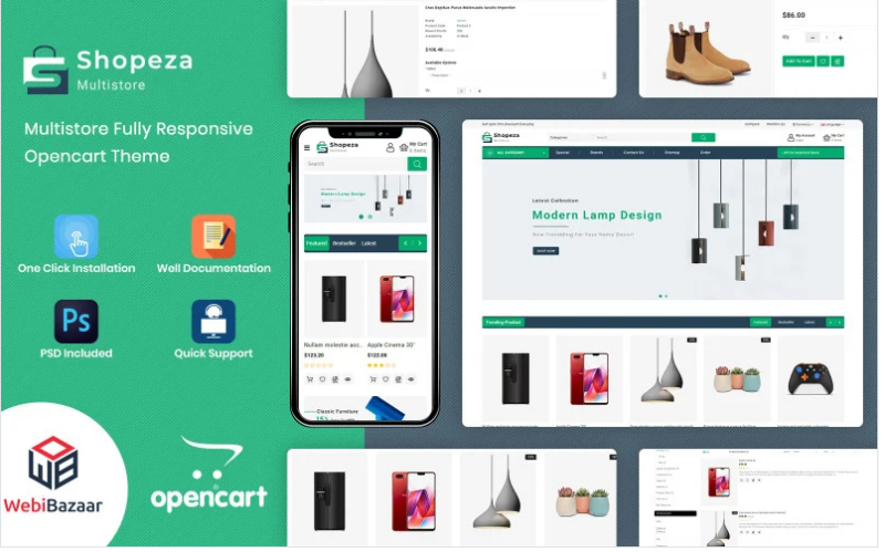 Shopeza – ELectronic OpenCart Template