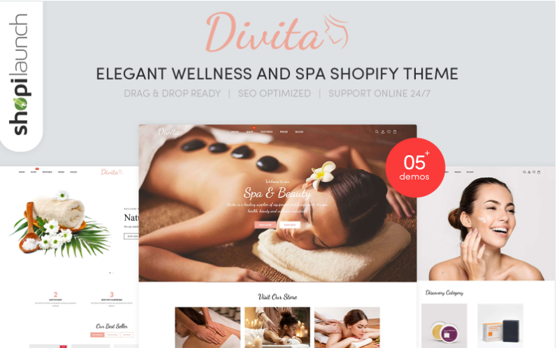 Divita – Elegant Wellness & Spa Shopify Theme