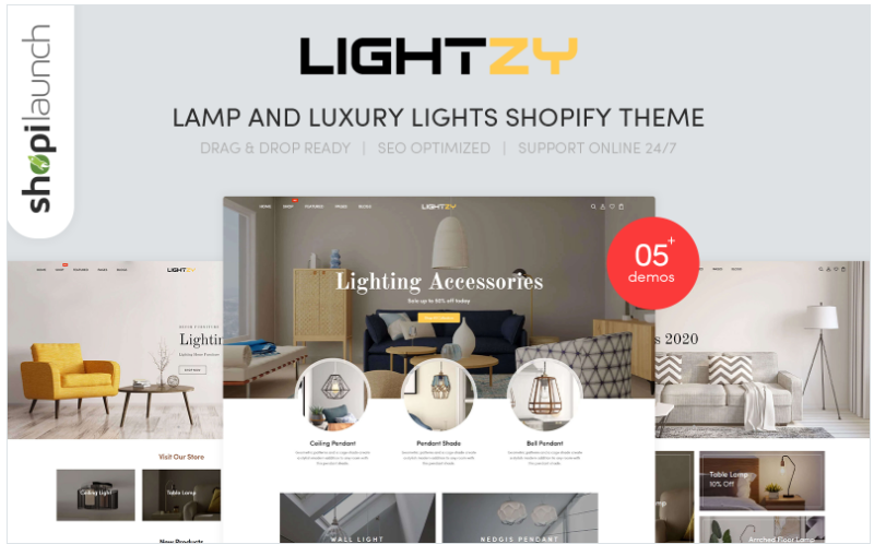 Lightzy – Lamp and Luxury Lights Responsive Shopify Theme