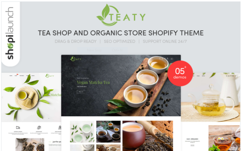 Teaty – Tea And Organic Store Responsive Shopify Theme