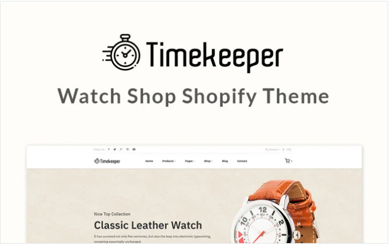 Timekeeper – Watch shop Shopify Theme