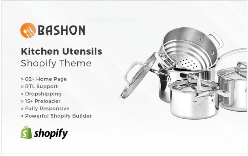 Bashon – Kitchen Utensils Shopify Theme