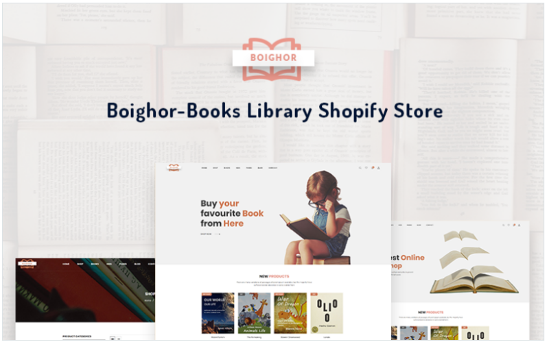 Boighor – Books Library Shopify Theme