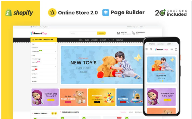 Smart Toys Store Shopify Theme