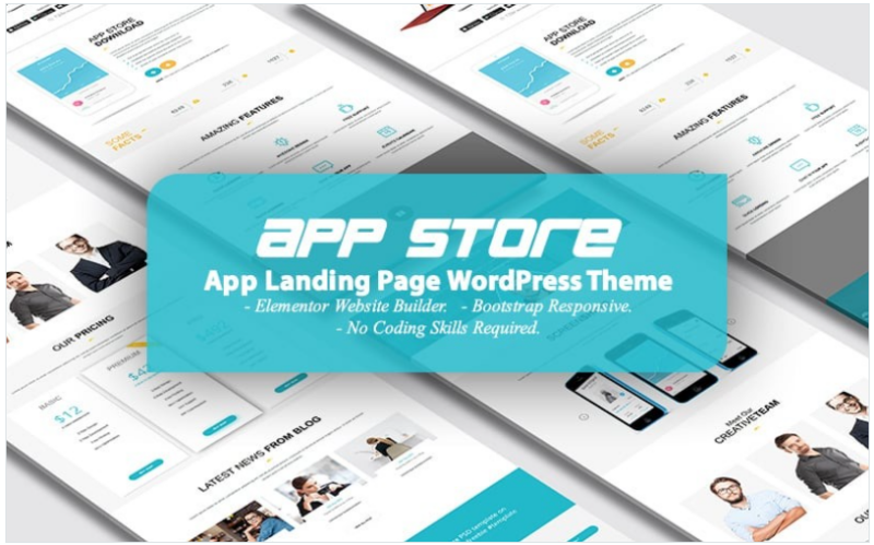 AppStore – App Landing Page WordPress Theme