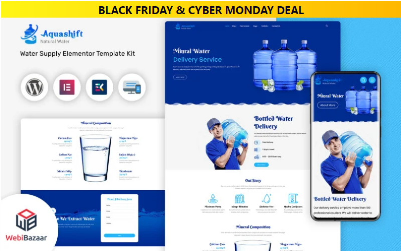 Aquashift – Drinking Water WordPress Delivery Services Theme