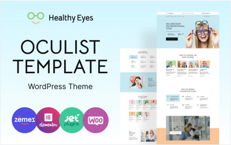 HealthEyes – Optician WordPress Theme