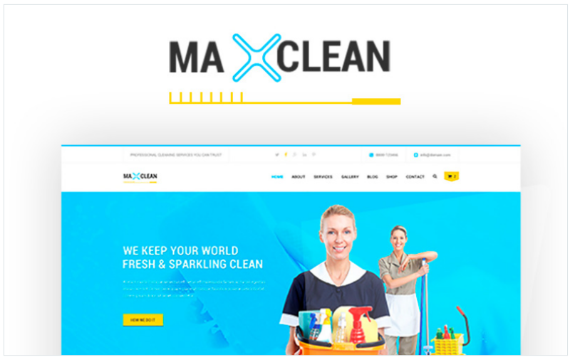 MaxClean – Cleaning WordPress Theme