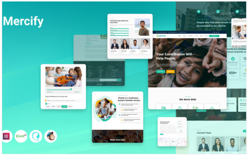 Mercify – Nonprofit, Charity, Donation and Fundraising WordPress Theme