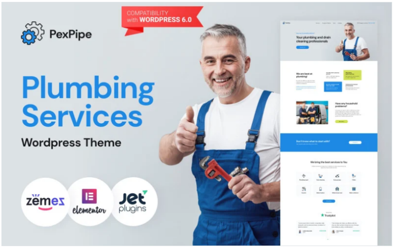 PexPipe – Plumbing Services WordPress Theme