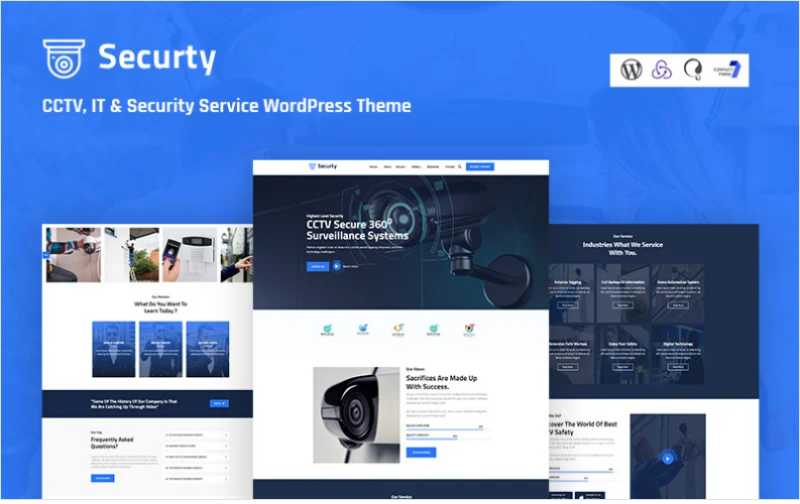 Securty – CCTV, IT and Security Service Responsive WordPress Theme