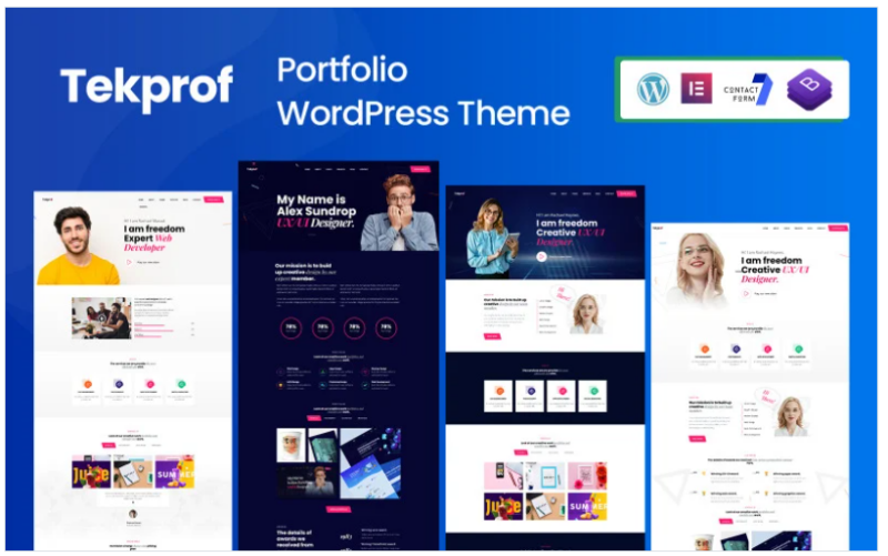 Tekprof – Creative Portfolio Elementor WordPress Theme