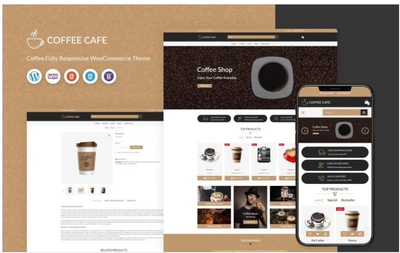 Coffee Cafe – WooCommerce Template