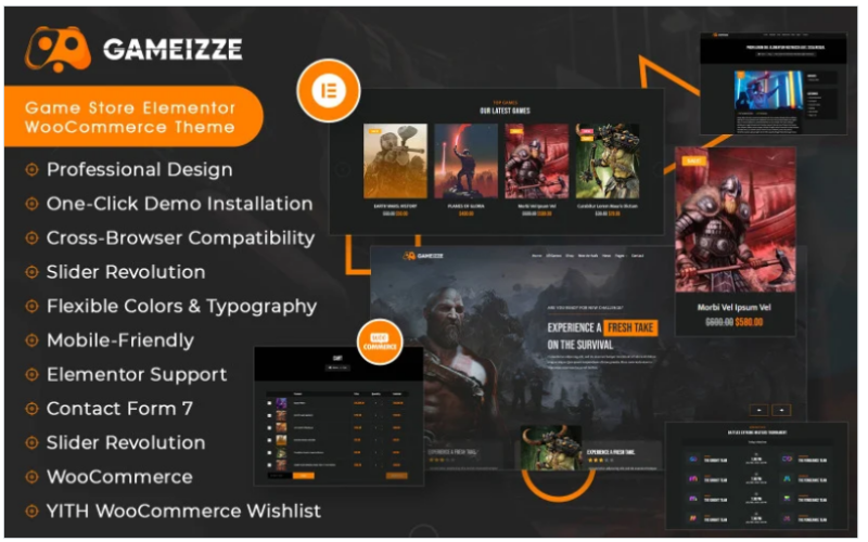 Gameizze – Game Store Elementor Woocommerce Theme