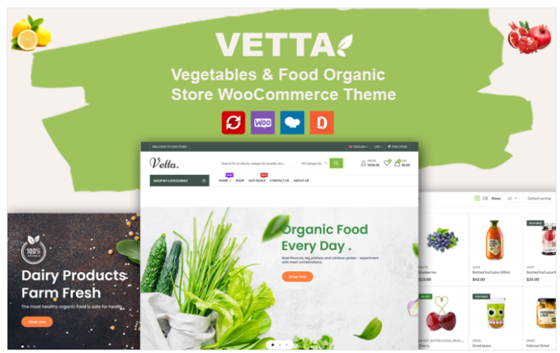 Vetta – Vegetables, Food & Organic WooCommerce Theme