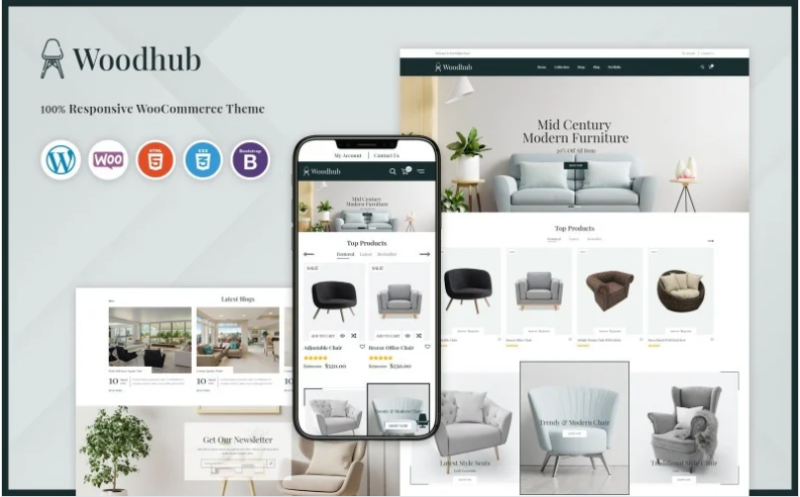 Woodhub – Furniture WooCommerce Template