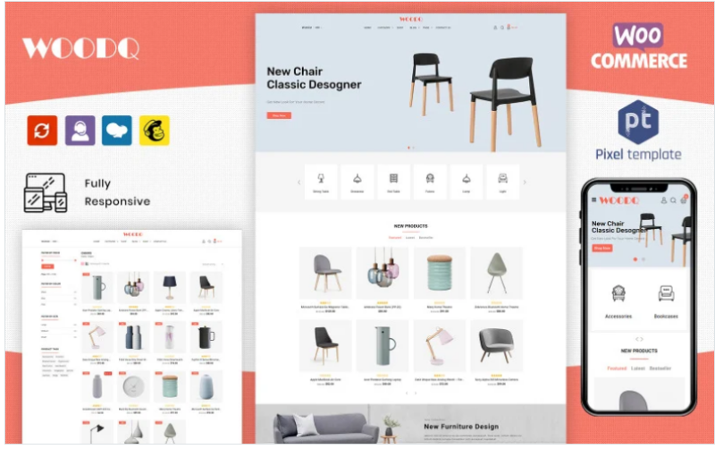 Woodq – Furniture WooCommerce WordPress