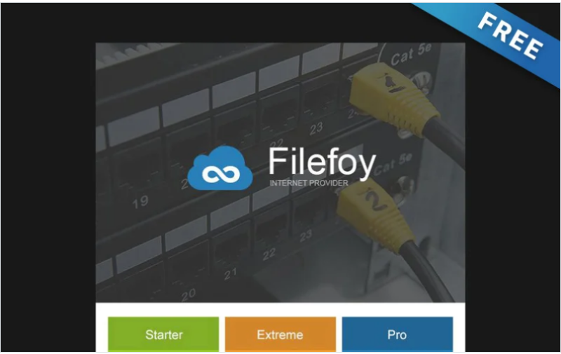 Filefoy – Free Internet Provider Newsletter Template